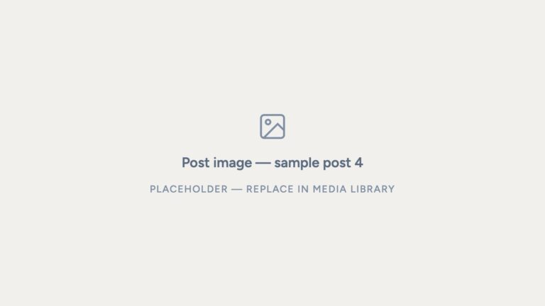 Placeholder: Post image — sample post 4