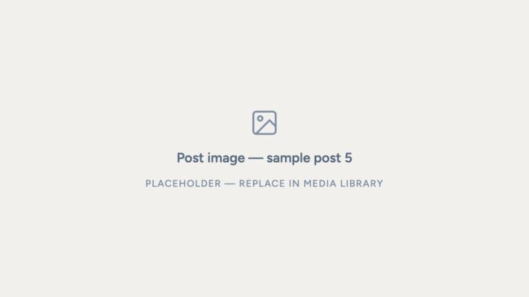 Placeholder: Post image — sample post 5